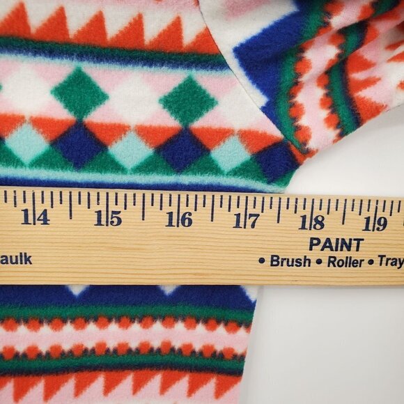 Old Navy Microfleece Hooded One-Piece Pajamas Kids Size Large NWT Multicolor - Picture 8 of 13